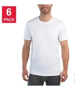 Kirkland Signature Mens T-Shirts White 6-Pack Crewneck Tagless Stretch C... - $65.94 CAD