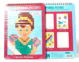 2 Ct Mudpuppy Pixel Pictures Pretty Princess Color Pixels Reveal Surprise Image - £14.15 GBP