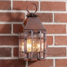 Barn Outdoor Wall Light in Solid Antique Copper - 3 Light image 2