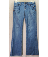 Seven7 Bootcut Jeans Women&#39;s Size 27 Light Blue Denim Cotton Pockets Fla... - £18.09 GBP