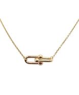 Authentic! Tiffany &amp; Co 18k Yellow Gold Hardware Medium Pendant Chain Ne... - $4,000.00