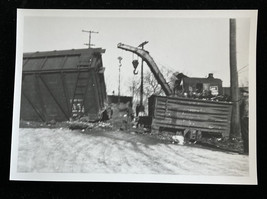 Black &amp; White Train Crash Photo Train Wreck Photo - £23.56 GBP