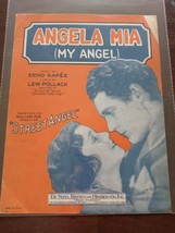 Angela Mia (My Angel) - 1928 sheet music - movie &quot;Street Angel&quot; - Janet Gaynor - £14.62 GBP