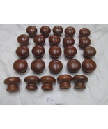 TWENTY-FIVE (25) NEW FACTORY MAPLE FINISHED KNOBS VARIOUS COLORS 1 1/4&quot; ... - $280.23 MXN