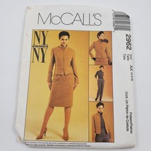 Vtg McCall&#39;s NY Collection Sewing Pattern UnCut 2962 Jacket Skirt Pants Size 4-8 - £5.40 GBP