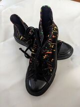 Converse Chuck Taylor All Star Shoe Black Neon Pink Paint Splatter Women... - $56.82