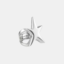 lucky star ring for men and women 925silve five-pointed star wedding party circu - £52.30 GBP