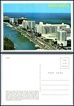 FLORIDA Postcard - Miami Beach, Hotels Along Collins Avenue GF  - £2.32 GBP