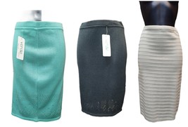 Skirt Basic Elegant Jersey Various Sizes Summer Cotton Blend Worked T.United - £30.20 GBP+