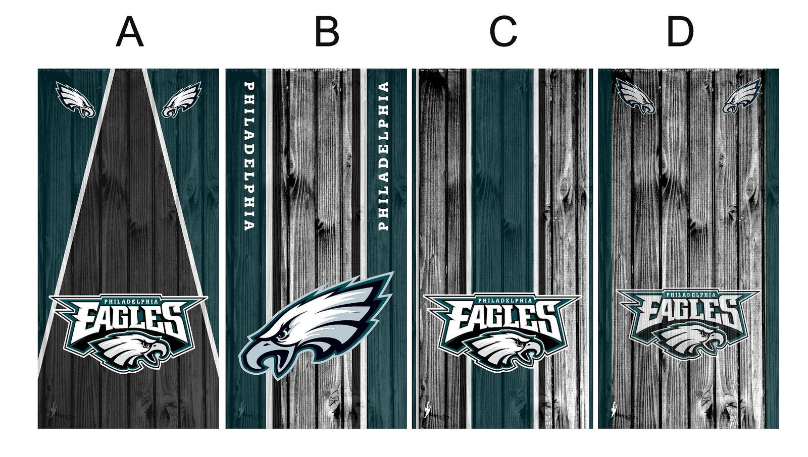 Cornhole Board Vinyl Wrap Eagles - sold individually