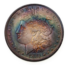 1881-O Silver Morgan Dollar in BU Condition, Terrific Eye Appeal, Cool T... - £276.68 GBP