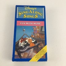 Disney Sing Along Songs VHS Tape Fun With Music #5 Oliver &amp; Company Vintage 1993 - £27.21 GBP