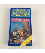 Disney Sing Along Songs VHS Tape Fun With Music #5 Oliver &amp; Company Vint... - £27.20 GBP
