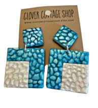Earrings Polymer Clay Handmade Clover Cottage Shop Pierced - £13.45 GBP