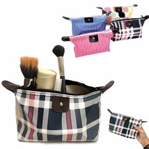2 Pack Cosmetic Bag Makeup Pouch Zipper Toiletry Bag Purse Organizer Travel Case - £11.18 GBP