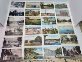 74 VTG Antique Connecticut Post Card Mix Lot postcard History Color B&amp;W ... - $48.37