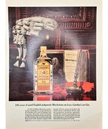 GORDON&#39;S DISTILLED LONDON DRY GIN - 195 years -1964 Vintage Print Ad - $15.95 CAD