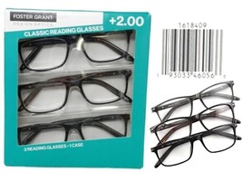 Design Optics F.G Full Frame Classic Reading Glasses +2.00 3-PK 1618409 ... - £11.07 GBP