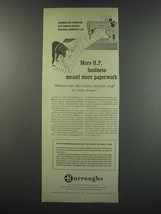 1957 Burroughs Accounting Machines Ad - Accounting problem for Singer sewing  - $18.49