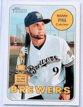 2018 Topps Heritage Manny Pina All Star Rookie Baseball Card TPTV - £3.79 GBP