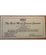 Keith Bryant Ironhorse BB&amp;T 2001 Ticket Stub Lexington Virginia Rick Mas... - €6,42 EUR