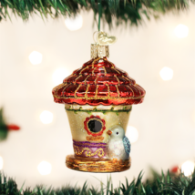 Old World Christmas Charming Birdhouse Glass Christmas Ornament 16108 - £10.09 GBP