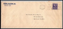 US Ad COVER - 1947 Aetna Plating Co., Cleveland, OH to Rausch Nut, Cleveland A3 - £2.28 GBP