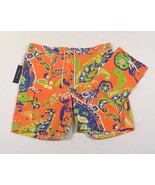Ralph Lauren Orange Floral Swim Trunks Boardshorts with Carry Bag Mens N... - £131.88 GBP