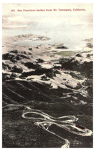 Aerial View San Francisco Harbor from Mt Tamalpais California Postcard c1900 - £7.87 GBP