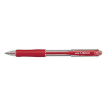 Uni Laknock Retractable Ballpoint Pen 12pcs (Fine) - Red - £38.76 GBP