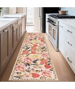 Rottogoon Hallway Runner Rug 2&#39;X6&#39; Washable Soft Floral Rug With Rubber ... - $998.15 MXN