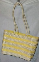 Corn Husk Paper String Tote Hand Bag Purse Yellow Fashion Shopping - $19.99