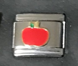 Red Apple Wholesale Italian Charm Enamel 9mm Link K40 - £11.79 GBP