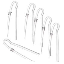 6pcs Preformed BTE Earmold Hearing Aid Tubes 3.5 OD 2mm ID with Tube Loc... - $9.85