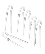 6pcs Preformed BTE Earmold Hearing Aid Tubes 3.5 OD 2mm ID with Tube Loc... - $9.85