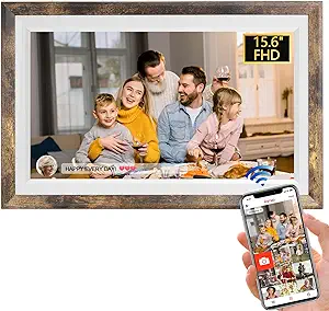 Frameo 15.6&#39;&#39; Wifi Digital Picture Frames 32Gb Smart Touch Screen Digital Photo  - £217.12 GBP