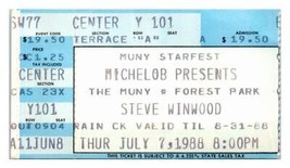 Steve Winwood Concert Ticket Stub Juillet 7 1988 Saint Louis - £21.41 GBP