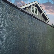 Privacy Fence Screen Garden Yard Windscreen Mesh Shade Cover, Black - $46.74+