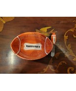 Ceramic Football Bowl With Matching Sterling Silver Knife/Spreader - £19.12 GBP