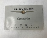 2002 Chrysler Concorde Owners Manual HandbookOEM H04B53011 - $17.32