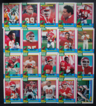 1990 Topps Kansas City Chiefs Team Set of 20 Football Cards - £7.07 GBP