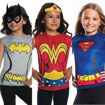 DC Comics Girls Cosplay Dress-Up Costumes Paper Crown/Mask Tunic Small - £24.31 GBP