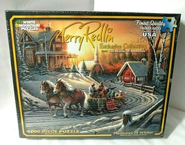 Horse Drawn Carriage Terry Redlin Pleasures Of Winter 1000 Pc Puzzle - £29.32 GBP