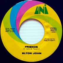 Elton John - Friends / Honey Roll [7&quot; 45 rpm Single] Uni 55277 - £4.56 GBP