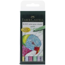 Faber-Castell Art &amp; Graphic Pitt Artist Pen Brush India Ink Pen, Pastel,... - $20.78