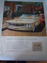 Vintage Pontiac 1960 Bonneville Convertible Print Magazine Advertisement... - £5.50 GBP