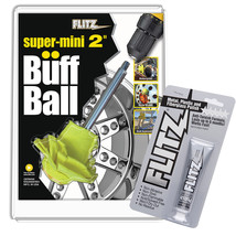 Flitz Buff Ball - Super Mini 2&quot; - White w/1.76oz Tube Flitz Polish [SM 10250-50] - £27.46 GBP
