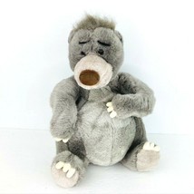 Disney Jungle Book Baloo Bear Plush Gray Stuffed Animal 18&quot; Toy  - £23.91 GBP