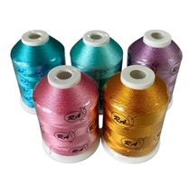 Robinson Anton Super Bright Embroidery Thread Lot of 5 Spools New - $14.85