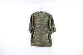 Vintage 90s Streetwear Mens Medium Faded Camouflage Short Sleeve Pocket ... - £36.93 GBP